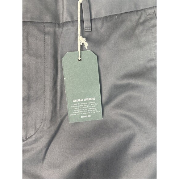 Bonobos 34x34 Weekday Warriors Friday Dark Grey Chino Pants Straight Leg NWT - Picture 5 of 11